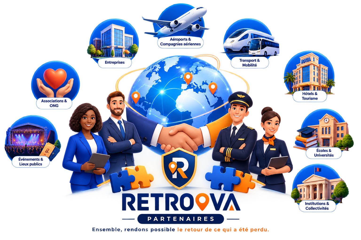 Illustration de partenaires RETROOVA